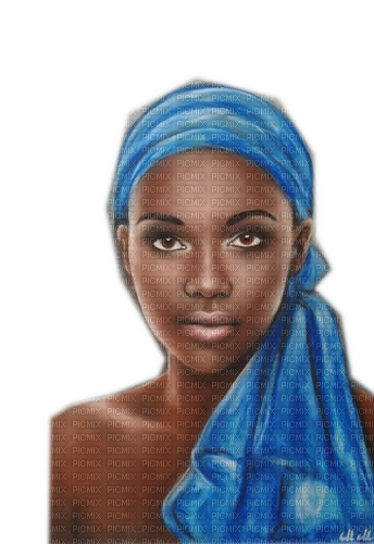 kikkapink woman african femme pastel - PNG gratuit