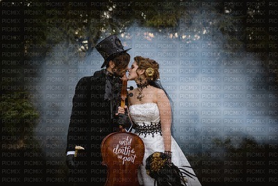 Gothic couple bp - Free PNG