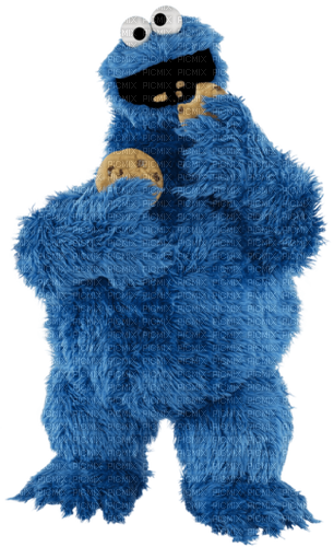 Kaz_Creations Sesame Street Cookie Monster - zdarma png