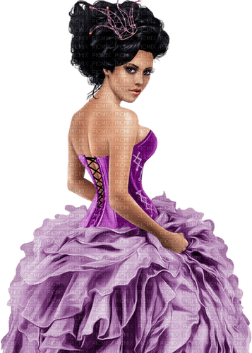 Woman in dress. Ball gown. Leila - zadarmo png