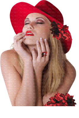 woman in red by nataliplus - Free PNG