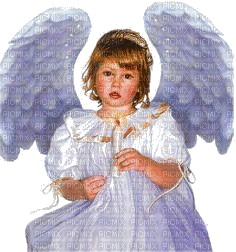 Kaz_Creations Angel Child Girl - Free animated GIF