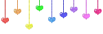 hearts rainbow - Безплатен анимиран GIF