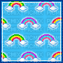 cute rainbow - GIF animé gratuit