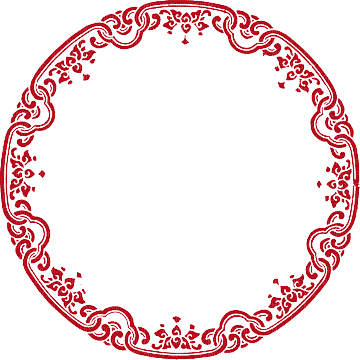 chinese and korean circle frame - 免费PNG