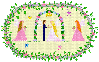 Pixel Fairy Wedding - GIF animé gratuit