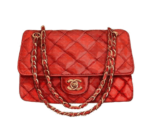 watercolor red purse Bb2 - besplatni png