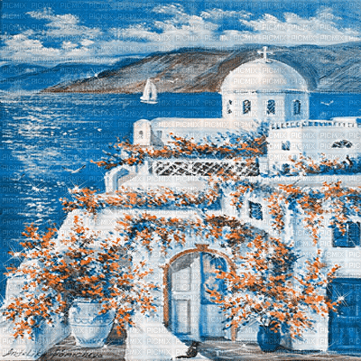 background summer vintage greek background glitter - 無料のアニメーション GIF