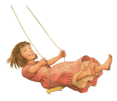 Kaz_Creations Baby Enfant Child Girl On Swing - gratis png