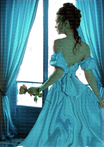Vanessa Valo = vintage girl look on window - png ฟรี