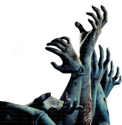 zombie hands - PNG gratuit