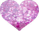 Pink Glitter Heart - GIF animasi gratis