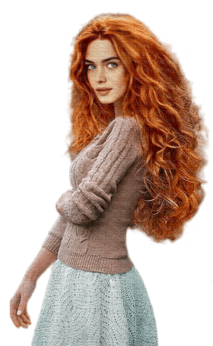 femme rousse.Cheyenne63 - δωρεάν png
