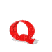 Kaz_Creations Alphabets Jumping Red Letter Q - GIF animé gratuit