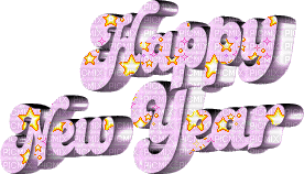 Kaz_Creations Happy New Year Logo Text - Darmowy animowany GIF