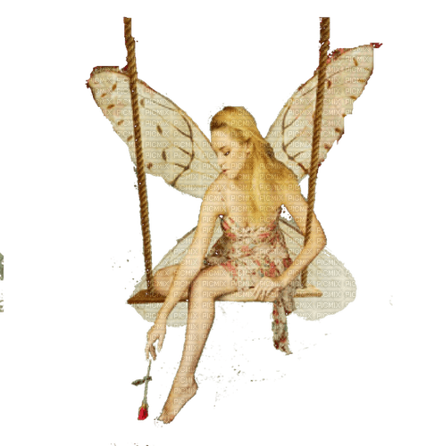 Fairy on Swing - darmowe png