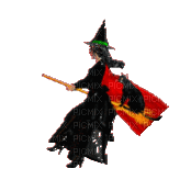 Halloween.Witch.Sorcière.Bruja.gif.Victoriabea - Ücretsiz animasyonlu GIF