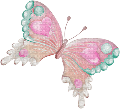 pink butterfly - nemokama png