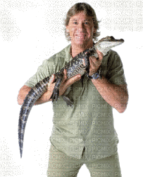 Kaz_Creations Steve  Irwin Crocodile Hunter - Darmowy animowany GIF