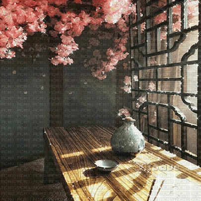 soave background animated oriental pink brown - 免费动画 GIF