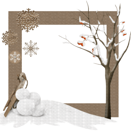 Winter.Cadre.Frame.deco.Victoriabea - Free PNG
