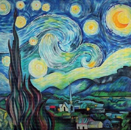 loly33 van Gogh - PNG gratuit