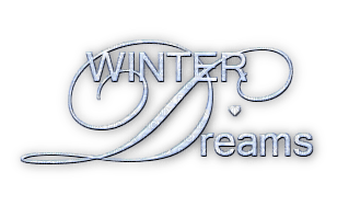 soave text winter dreams blue - PNG gratuit