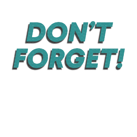 Reminder Forget - Free animated GIF