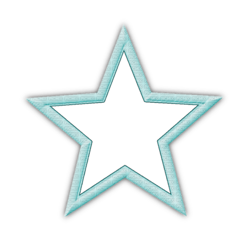 Frame star blue - png gratuito