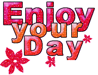 Enjoy your day!.Text.deco.Victoriabea - Free animated GIF
