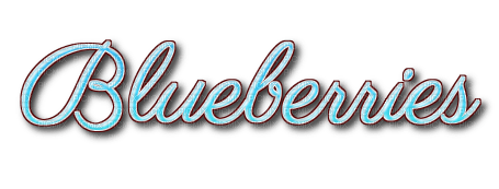 Blueberries Text - Bogusia - Free PNG