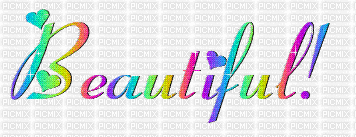 text Beautiful - GIF animasi gratis