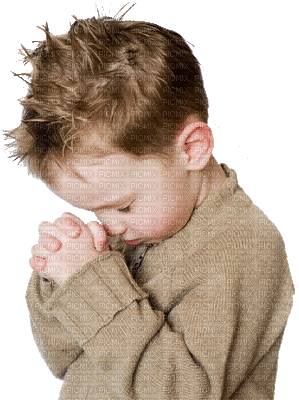 child praying bp - Gratis animerad GIF