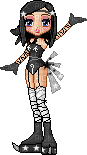 Pixel Sexy Goth - Free animated GIF
