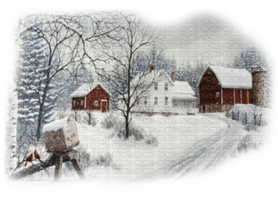 cecily-paysage hiver - Free PNG