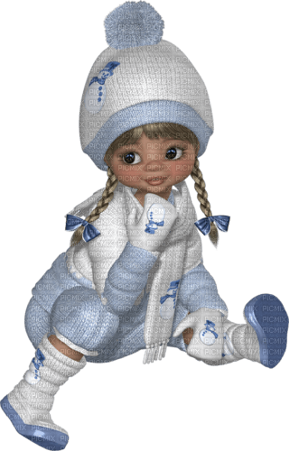 winter cookie doll - png ฟรี
