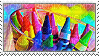 crayons stamp - Free PNG