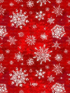 Snowflakes Fond Red 2 - Free animated GIF