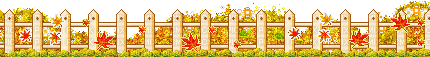 autumn fence - GIF animado gratis