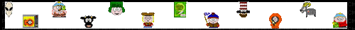 south park pixel divider - 免费动画 GIF
