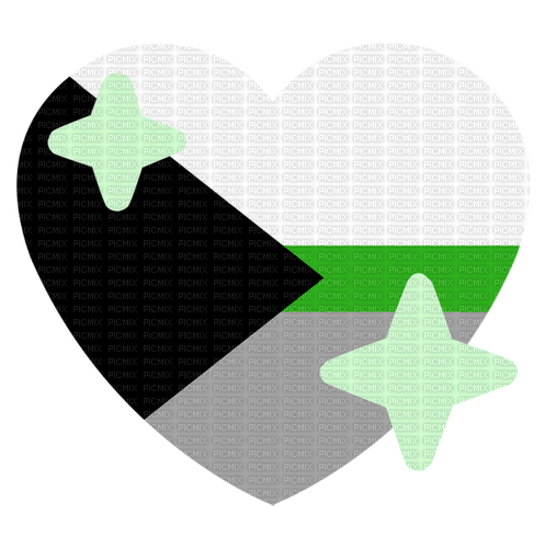 Demiromantic Pride heart emoji - png ฟรี