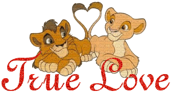 Roi lion true love - Darmowy animowany GIF