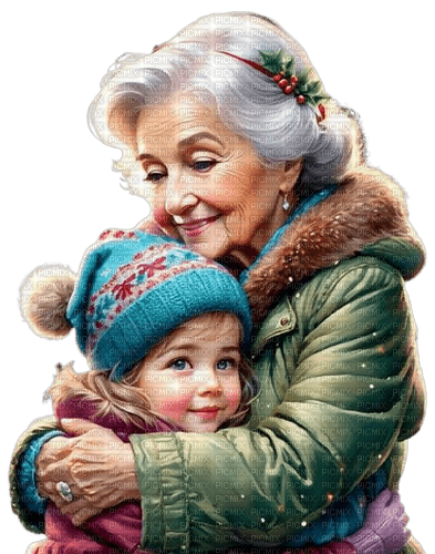 Abuela y nieta- - Rubicat - png gratis