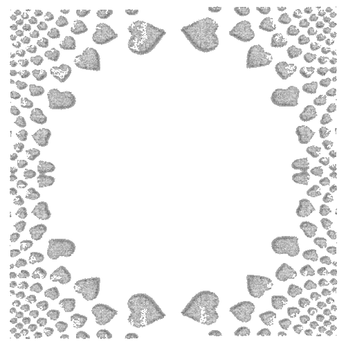 gray frame hearts - δωρεάν png
