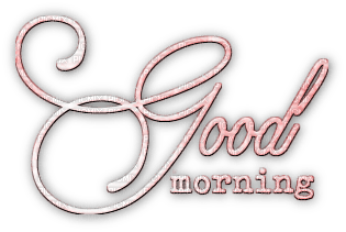 soave text good morning pink - фрее пнг