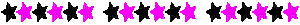 black and pink star border - GIF animasi gratis