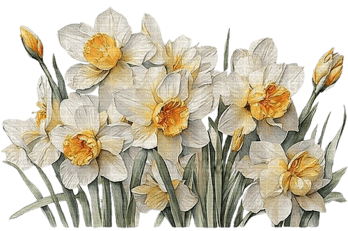 Easter.Flowers.Fleurs.Victoriabea - PNG gratuit