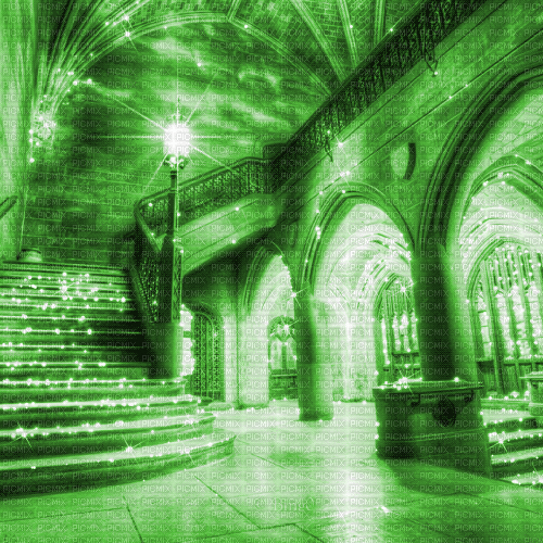 Y.A.M._Interior green - GIF animado grátis