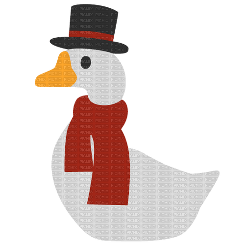 Goose snowman snow man winter emoji - gratis png