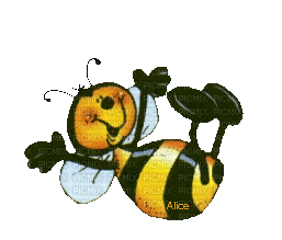 Happy Bee gif - Besplatni animirani GIF